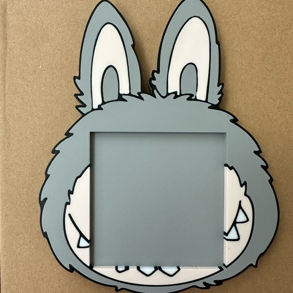 Labubu 3D printed sticky note holder
